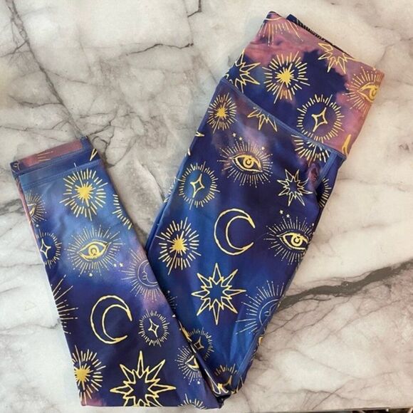 Victoria's Secret Pants - Victoria's Secret Mystical Celestial Print High Rise 7/8 Tight Leggings